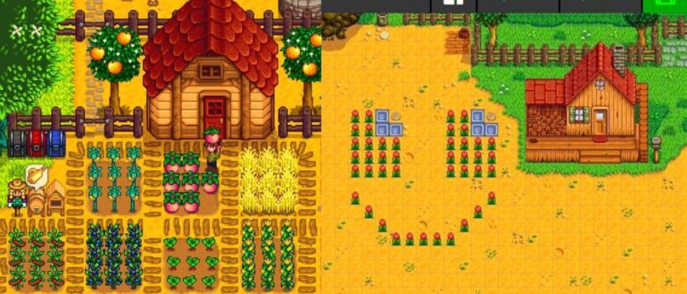 Stardew-Valley-Farm-Layout-Split-Image