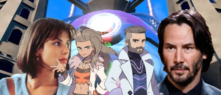 pokemon-scarlet-and-violet-leak-time-travel-the-lake-house-movie-keanu-reeves-sandra-bullock-professor-turo-professor-sada-past-versus-future-pokemon-forms